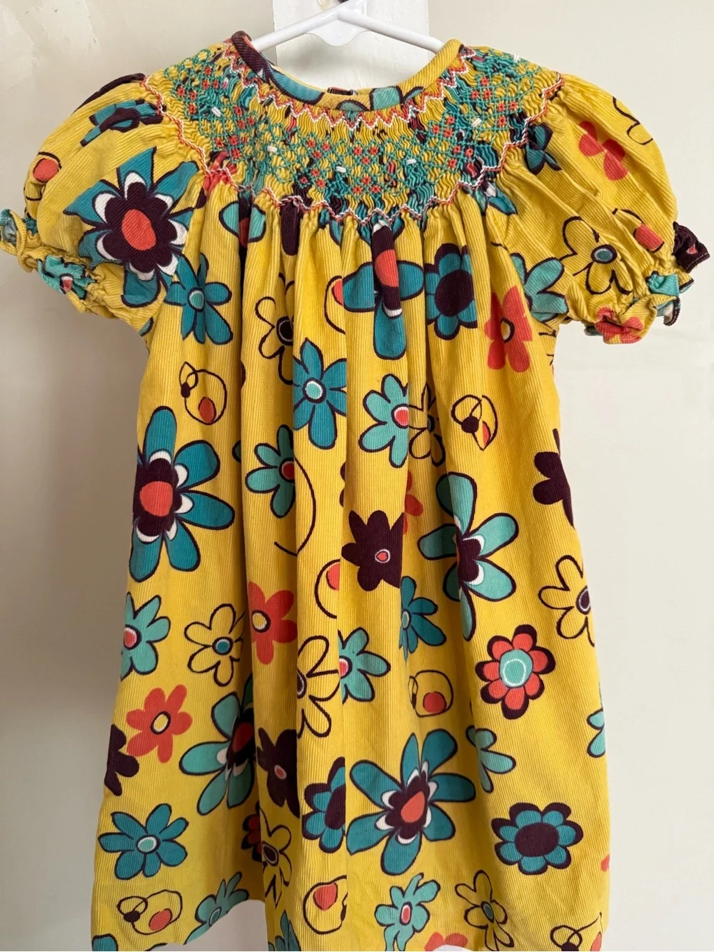 The Smocked Giraffe Smocked Bishop Dress